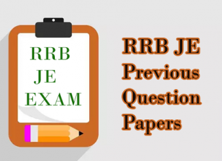 RRB JE Previous Question Papers