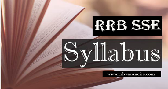 RRB SSE Syllabus