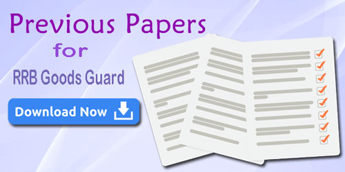 RRB Goods Guard Previous Question Papers
