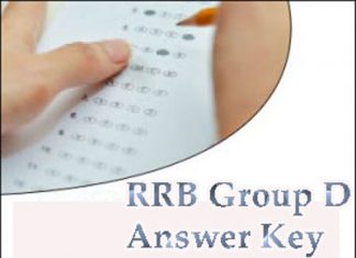RRB Group D Answer Key 2018