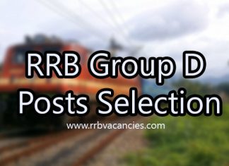 RRB Group D Posts Selection