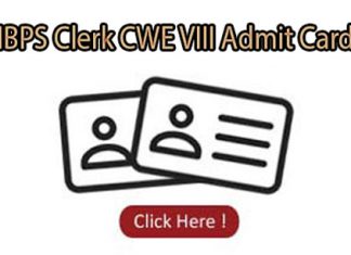IBPS Clerk CWE VIII Admit Card
