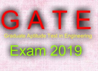GATE Exam 2019