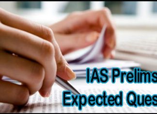 IAS PRE Expected Questions