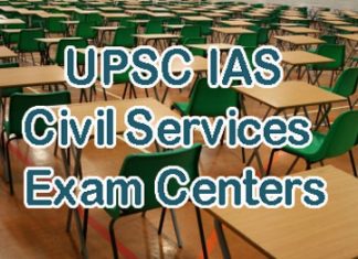 UPSC IAS Civil Services Exam Centers
