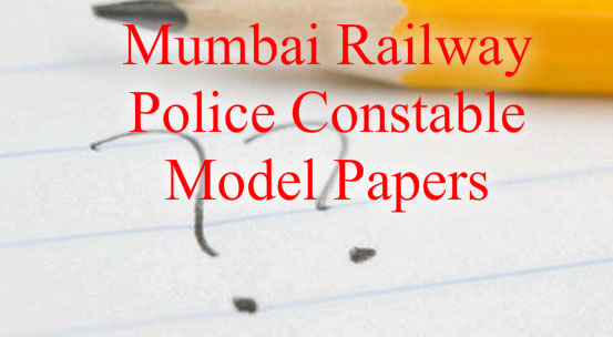 mumbai railway policeconstable model papers