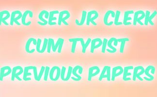 SER Jr Clerk cum Typist Previous Papers