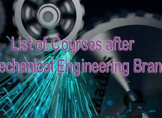 Courses after Mechanical Engineering Branch