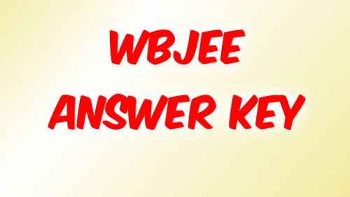 WBJEE Answer key