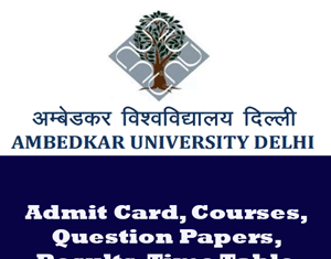 AUD Ambedkar University Time Table