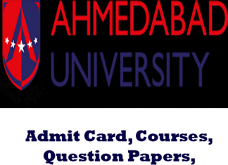 Ahmedabad University Time Table