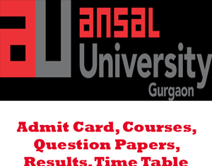 Ansal University Time Table