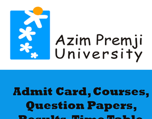 Azim Premji University Time Table