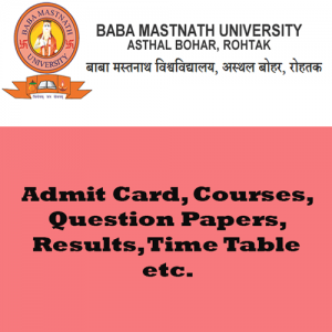 Baba Mastnath University Time Table