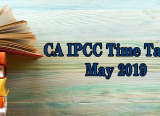 CA IPCC Time Table
