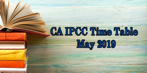 CA IPCC Time Table 