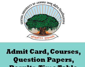 Central University Of Jammu Time Table