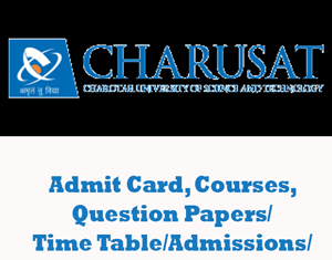 Charotar University of Science and Technology Question Papers