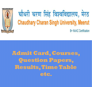 Chaudhary Charan Singh University Time Table