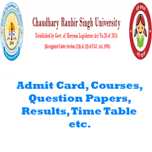 Chaudhary Ranbir Singh University Time Table