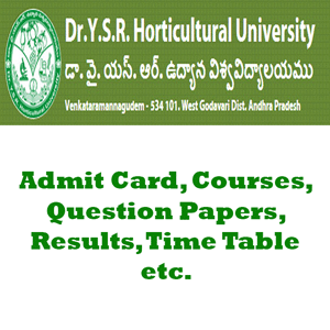 Dr.YSR Horticultural University Time Table