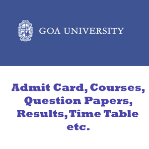 Goa University Time Table