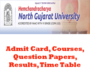 Hemchandracharya North Gujarat University Time Table