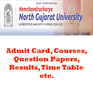 Hemchandracharya North Gujarat University Time Table