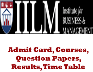 IILM Institute For Business & Management Time Table