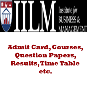 IILM Institute For Business & Management Time Table