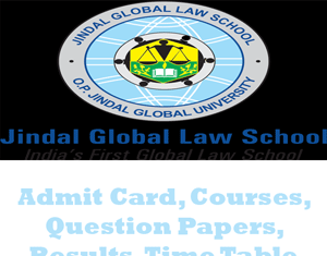Jindal Global Law School Time Table