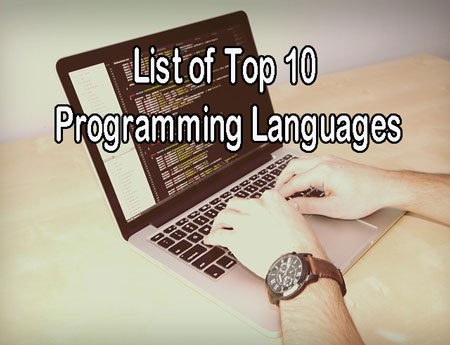 List of top 10 programming languages