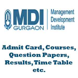 Management Development Institute Time Table