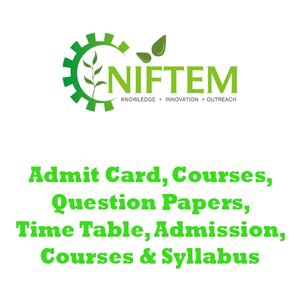 NIFTEM Question Papers