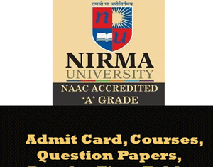 NIRMA University Time Table