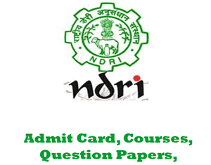 National Dairy Research Institute Question Papers