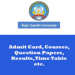 Rajiv Gandhi University Time Table