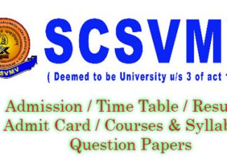 SCSVMV University