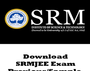 SRM JEE Question Papers