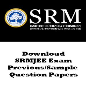 SRM JEE Question Papers