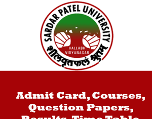 Sardar Patel University Time Table