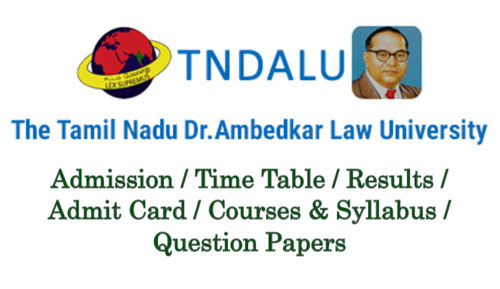 TNDALU University Question Papers