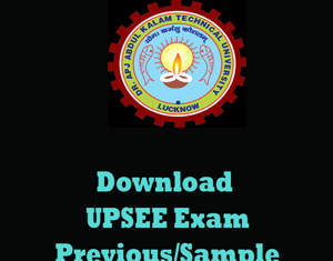 UPSEE Question Papers