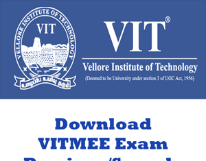 VITMEE Question Papers