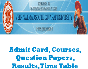 Veer Narmad South Gujarat University Time Table