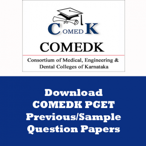 COMEDK PGET Question Papers