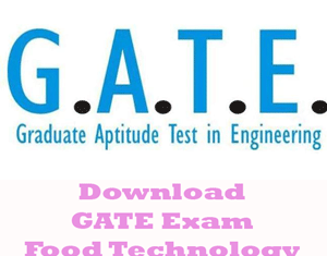 GATE Food Technology Question Papers