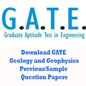 GATE Geology and Geophysics Question Papers