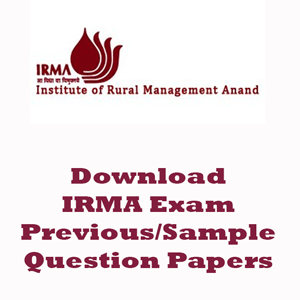 IRMA Question Papers