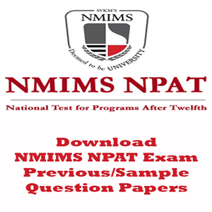 NMIMS NPAT Question Papers